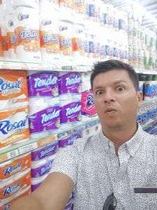 Oscar with Toilet paper
