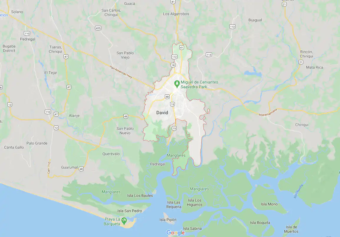 david panama map