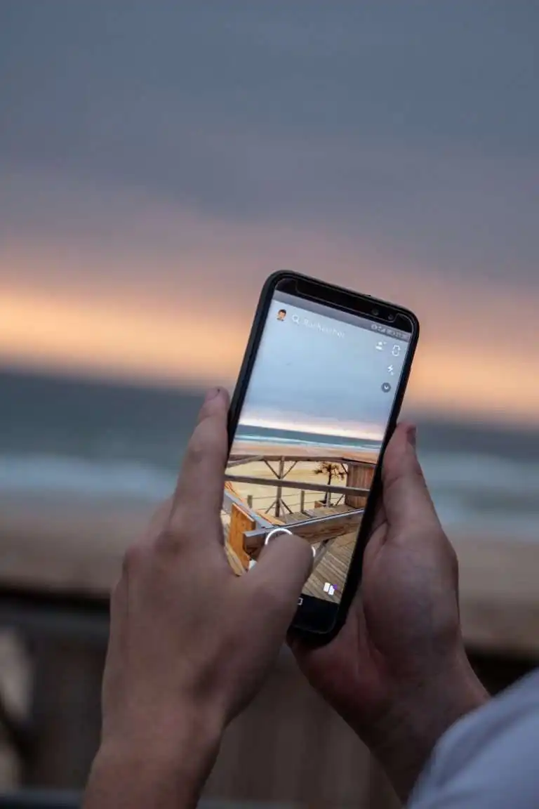 cell phone beach