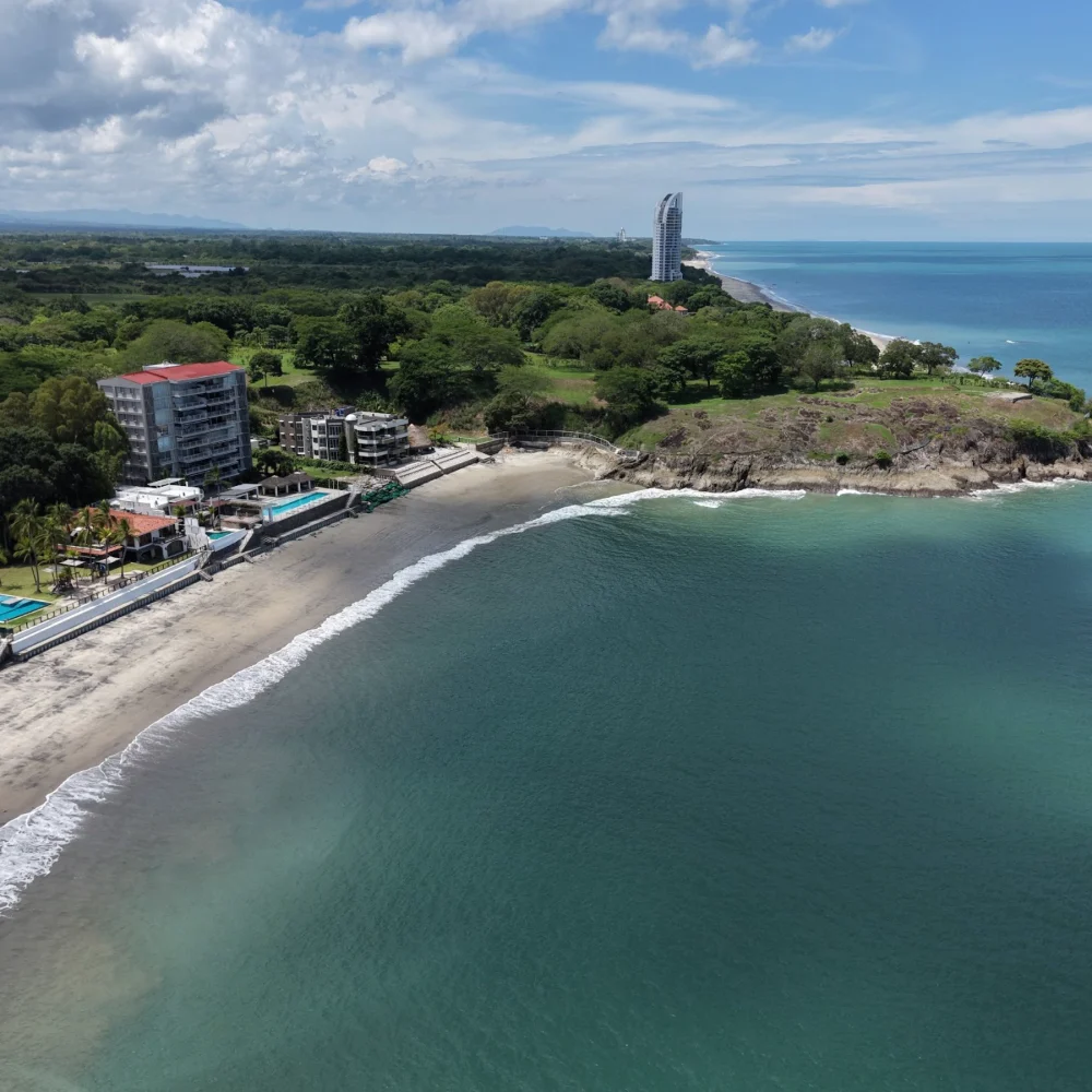 Beach and headland at Farallón, Panama